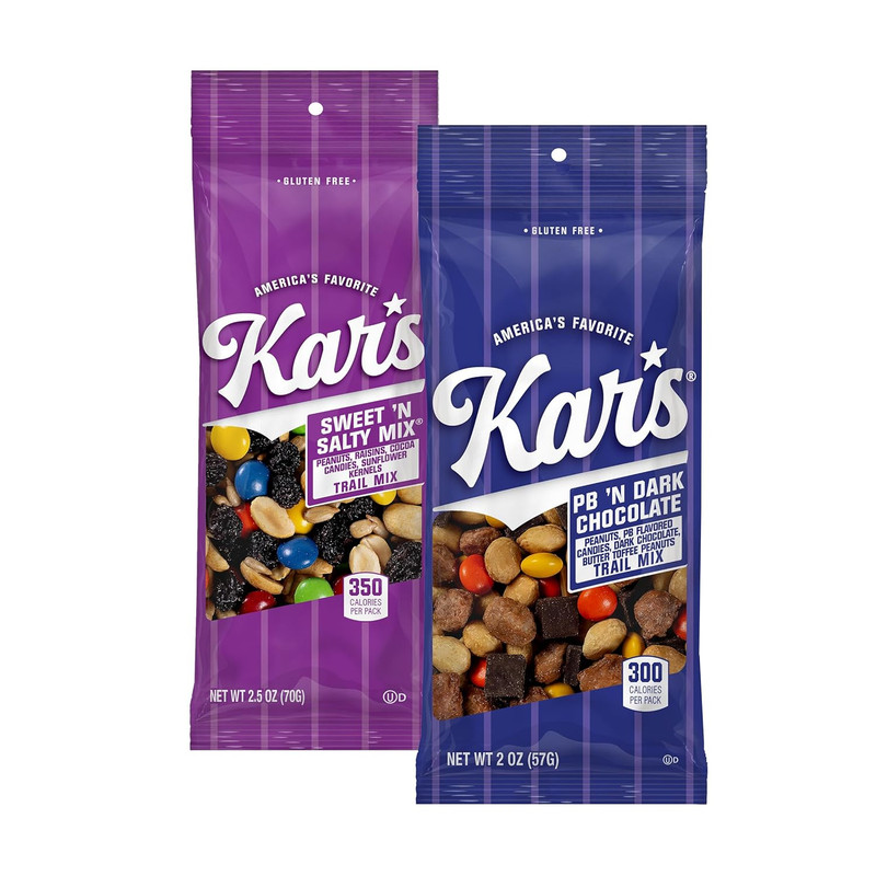 Kar’s Nuts Variety Pack Trail Mix Snacks – Sweet ‘N Salty Mix, Peanut Butter ‘N