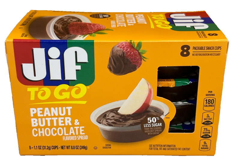 JIF To Go Peanut Butter & Chocolate Cups 8.8 oz