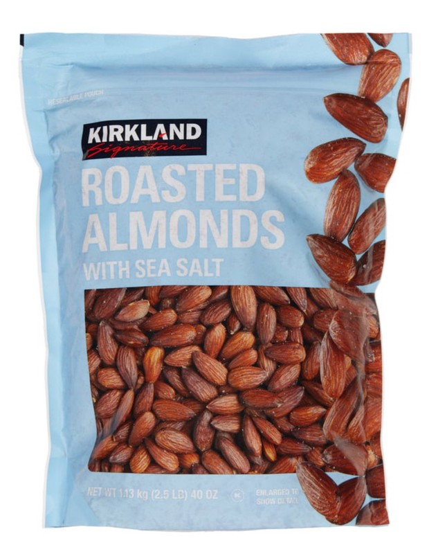 Kirkland Signature Roasted Almonds with Sea Salt 40 Oz (2.5 Lb) EXP 06/2027