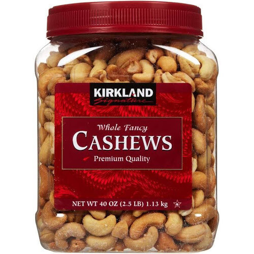 Kirkland Cashews Roasted And Salted Whole Fancy 2.5 Lbs. Premium Quality USA New