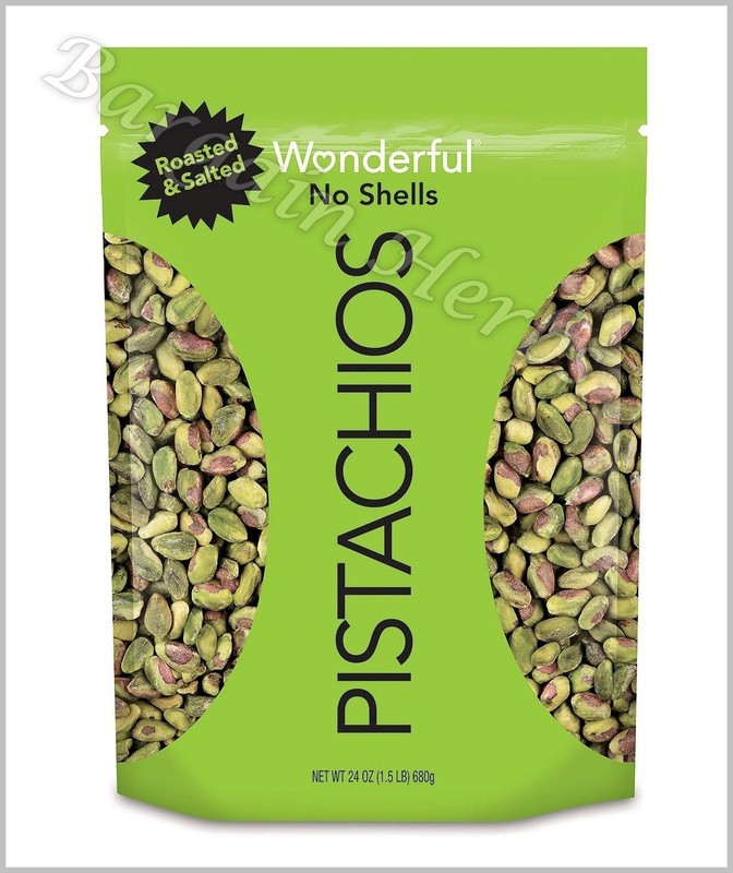 Wonderful Shelled Roasted & Salted Pistachios 24oz Resealable Bag Free Shipping