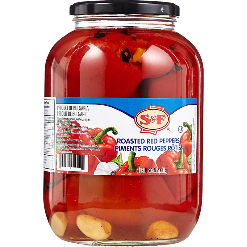2-Pack S&F Red Peppers, Roasted
