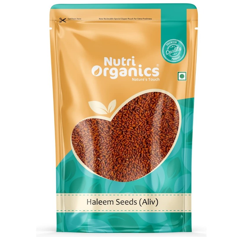 NutriOrganics Halim Seeds 1kg Garden Cress Aliv Asaliya Superfood Snack