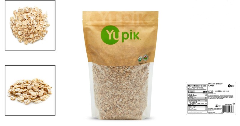 Nutritious Organic Barley Flakes 35.2 oz - High Fiber, Ideal for Cooking gallery