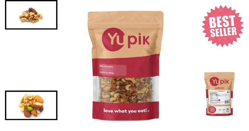 Versatile 1 lb Raw Mixed Nuts - Ideal for Baking, Cooking & Healthy Snacking gallery