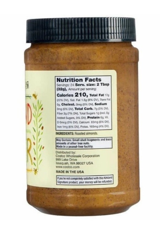 New Kirkland Signaturee Creamy Natural Almond Butter - 2 Jars, 27 oz Each gallery
