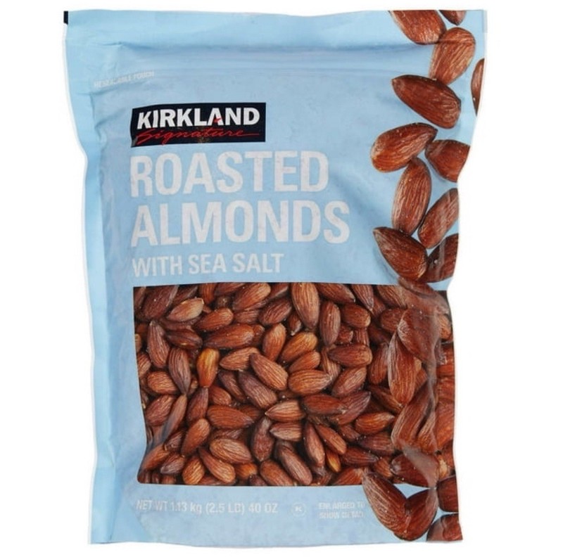 Kirkland Signature Roasted Almonds With Sea Salt – 2.5 lbs Each (2-Pack) gallery