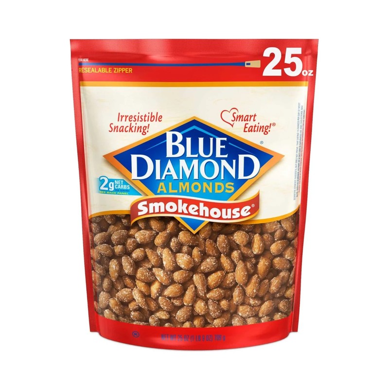 Blue Diamond Almonds, Smokehouse Flavored Snack Nuts for Healthy Snacking, 25 oz gallery