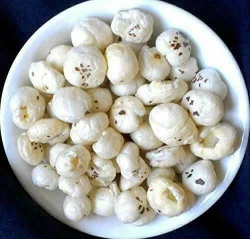 Best Quality Phool Makhana Lotus Seed Puffed Fox Nut Makhana A++ Quality 250gm gallery