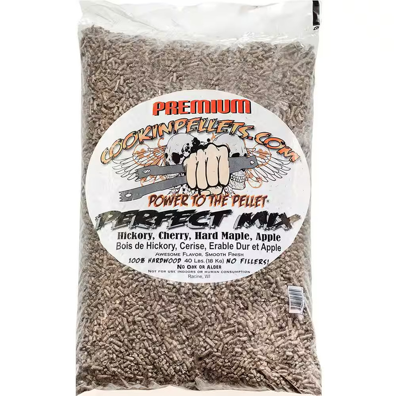 40 Lbs. Bags Perfect Mix Wood Pellets and Premium Hickory Pellets, (Pack-2) gallery