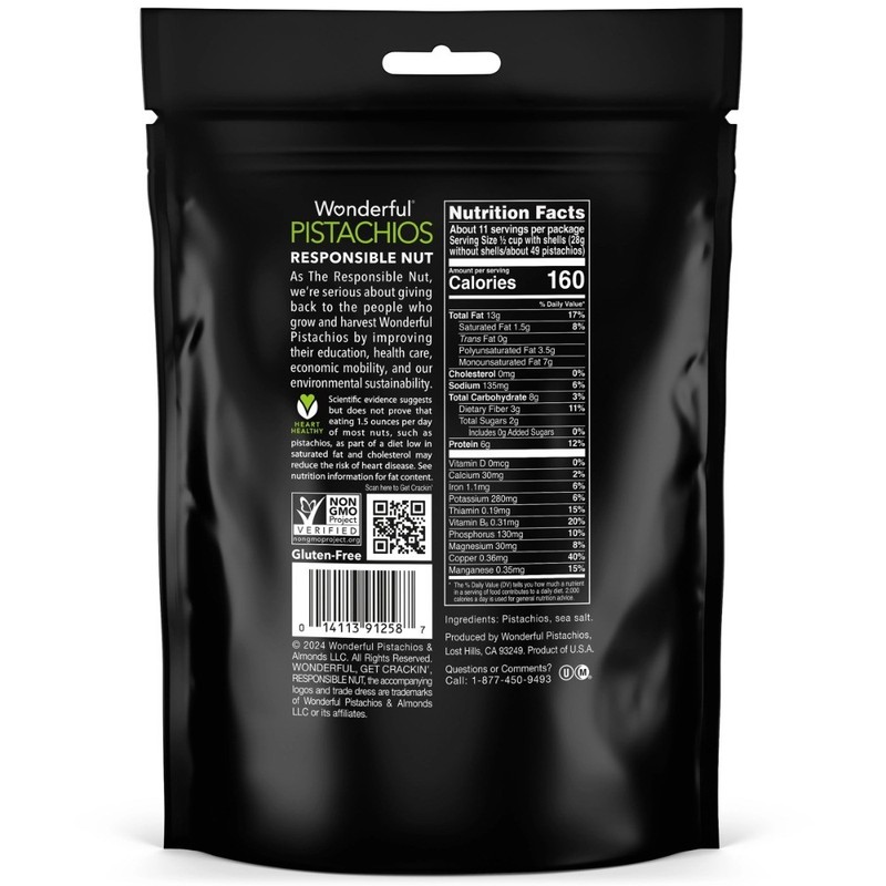 Wonderful Pistachios Roasted & Salted - 20oz gallery