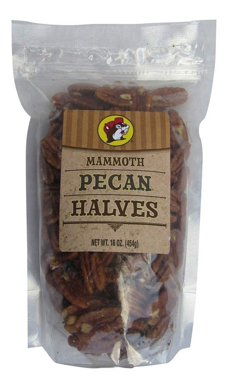 Buc Ee S Mammoth Pecan Halves 16 Ounce Resealable Bag Raw Pecan Snack