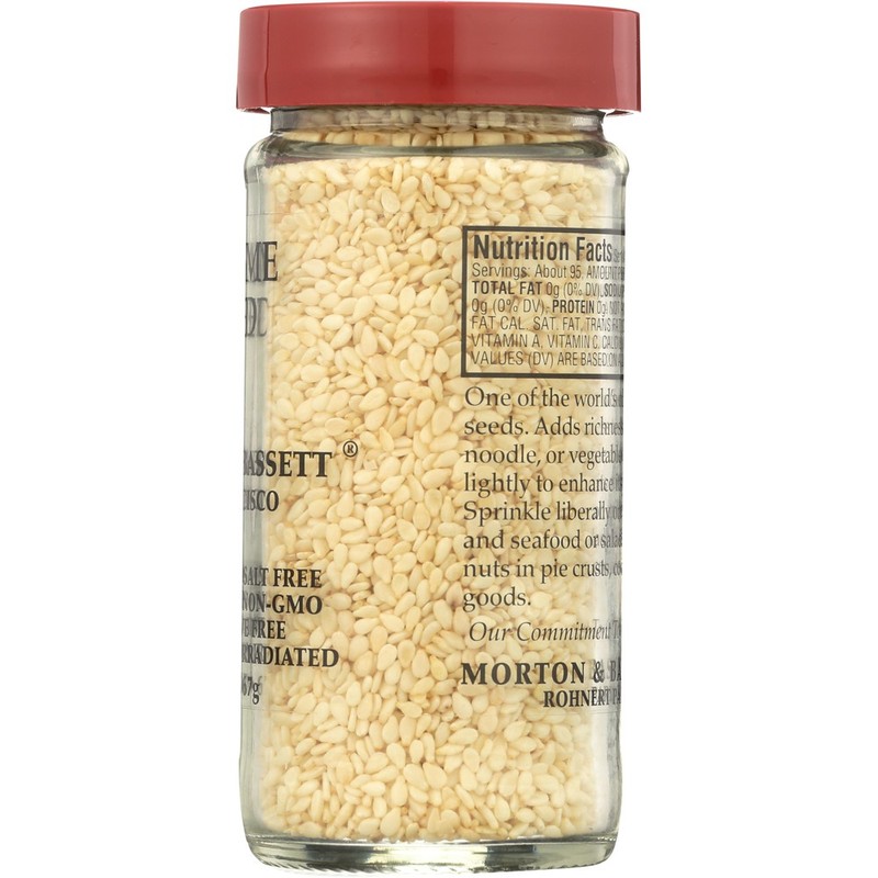 Sesame Seed Morton & Bassett 2.4 Oz Glass Jar Spice 3 Pack gallery