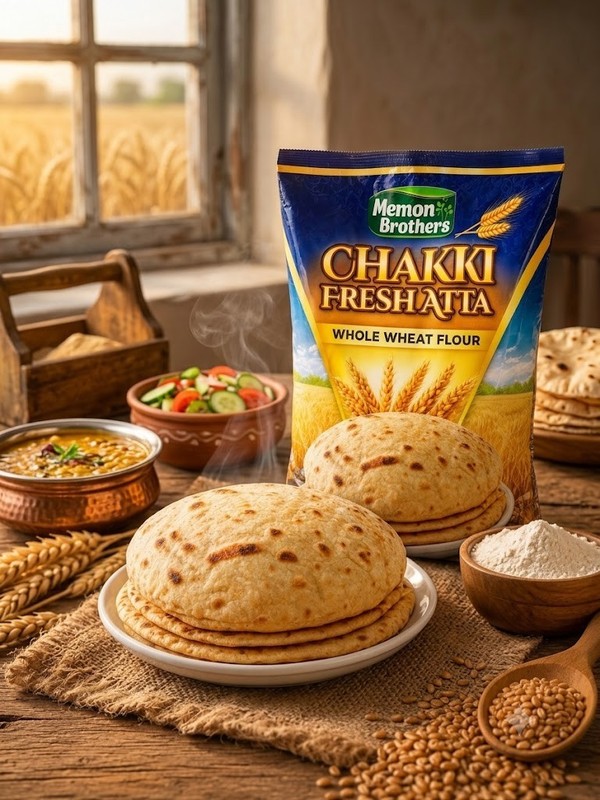 Chakki Fresh Atta Whole Wheat Flour 20lb Bag | 100% Whole Wheat |Memon Brothers gallery