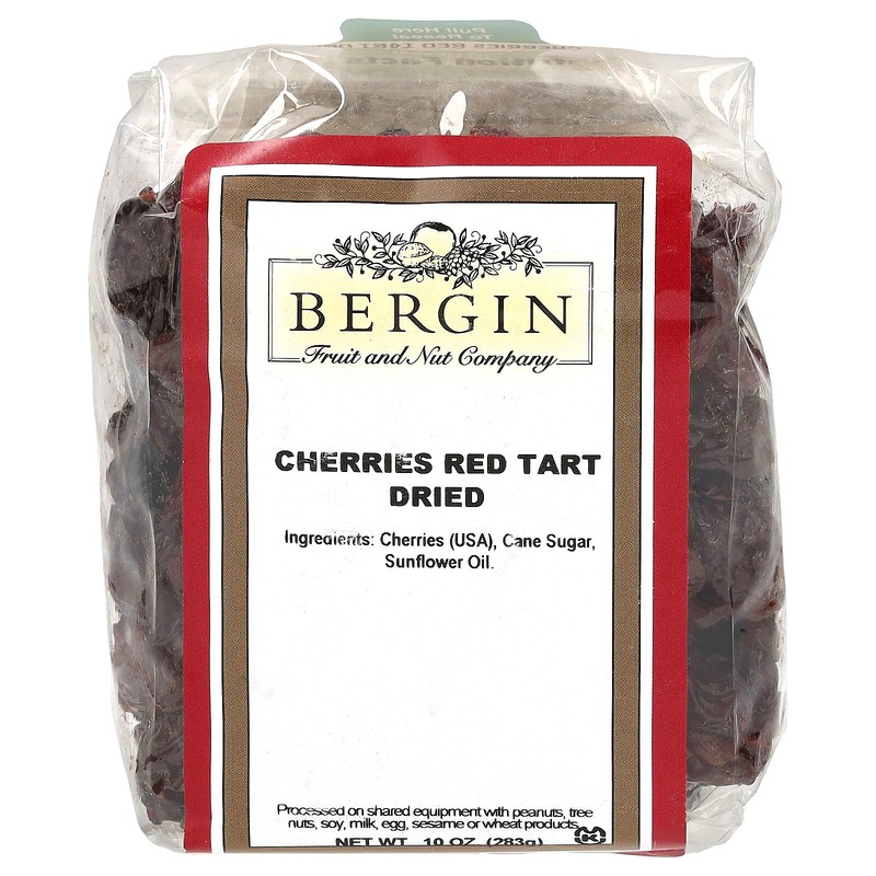 Cherries Red Tart, Dried, 10 oz (283 g)