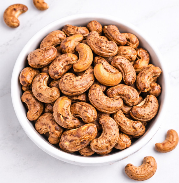 Roasted Salted Cashew Nuts with Inner Skin 500g Premium Deep Nutty Natural Food