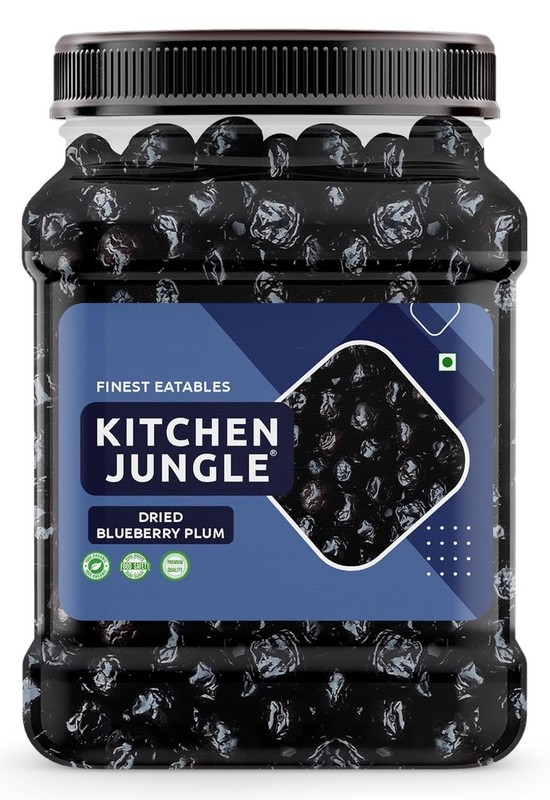 Kitchen Jungle Fresh Dried Blueberry plum 500gm,Calcium,Vitamin K,Boost Immunity