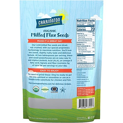 Carrington Farms Organic Milled Flax Seed, Gluten Free, Usda Organic, gallery