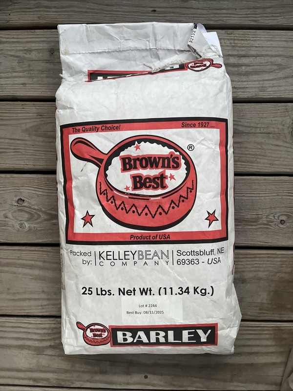 25 Lbs Brown’s Best Pearl Barley (Cebada Perlada) The Quality Choice