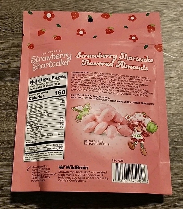 New STRAWBERRY SHORTCAKE - Strawberry Shortcake Flavored Almonds - 7.05 oz gallery