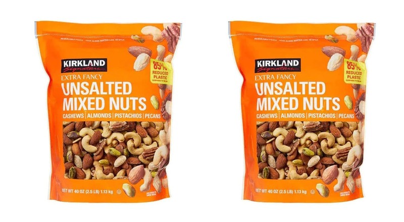 Kirkland Signature QNKDQK Extra Fancy Unsalted Mixed Nuts 2.5 (LB), 2 Pack of…