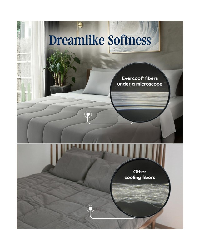 REST Save $129 on Evercool Comforter + Cooling Fitted Sheet Value Bundle - in... gallery