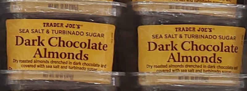 2 PACK TRADER JOE’S DARK CHOCOLATE ALMONDS