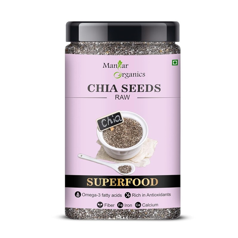 ManHar Organics Chia Seeds 600gm