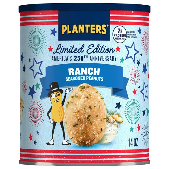 PLANTERS Ranch Seasoned Peanuts Limited Edition, 14 oz
