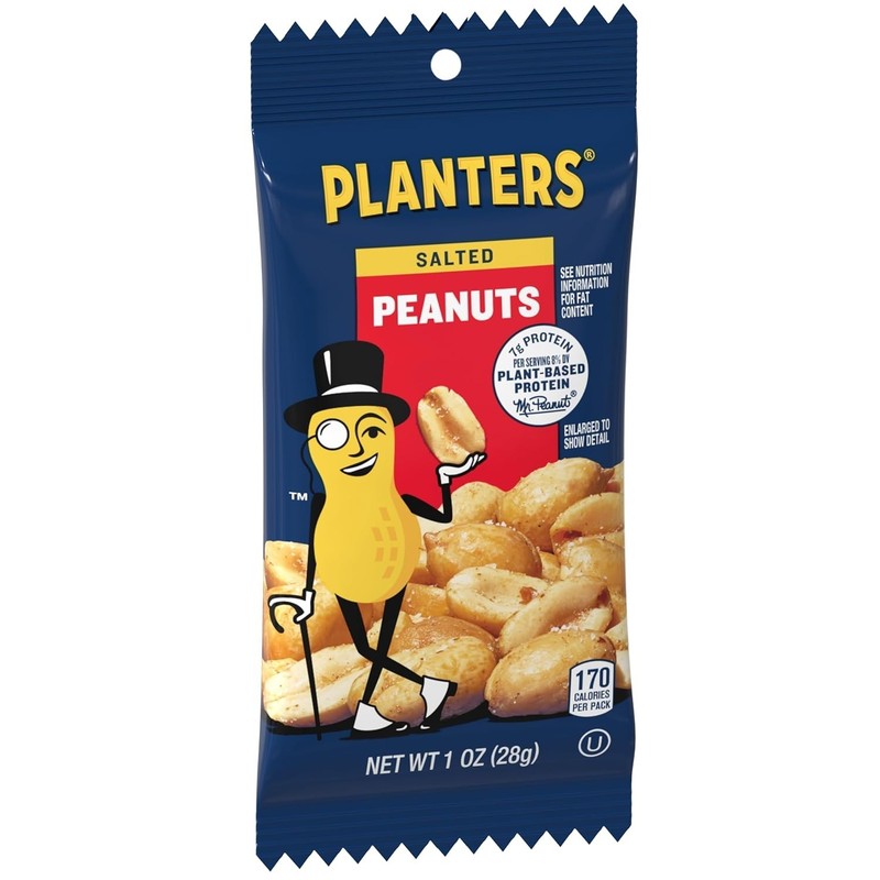 Salted Peanuts Snack Pack - 144 Single Serve 1 Oz Bags for On-The-Go gallery