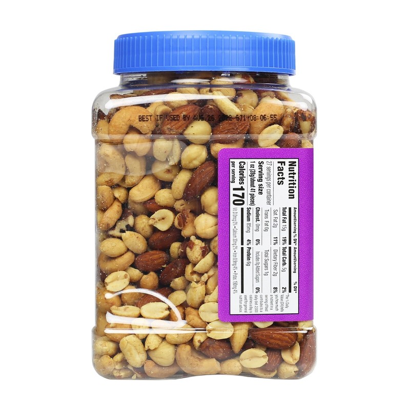 New Great Value Mixed Nuts with Peanuts, 27 oz Free Shipping gallery