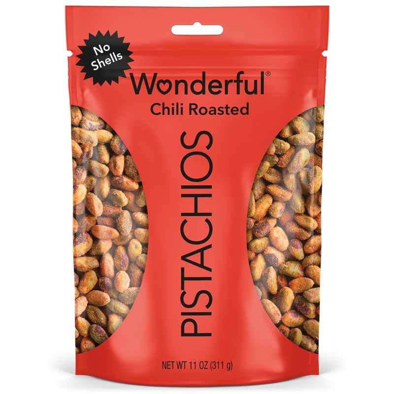 Chili Roasted Nuts No Shells, 11 oz Bag, Spicy Snack, Crunchy