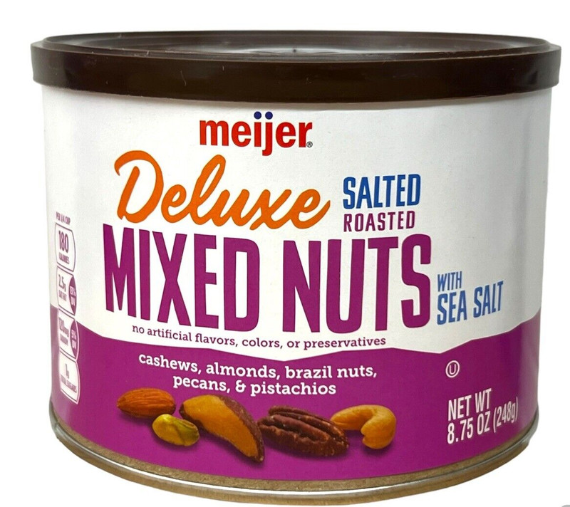 Meijer Deluxe Salted Roasted Mixed Nuts 8.75 oz