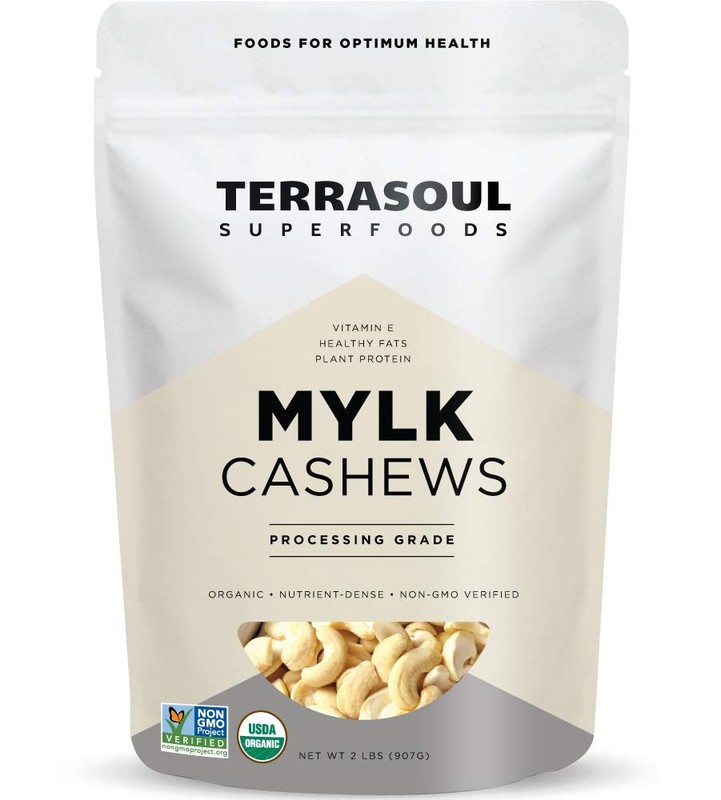 Terrasoul Superfoods Organic Raw Cashews Mylk Grade, 2 Lbs, Premium Quality f…