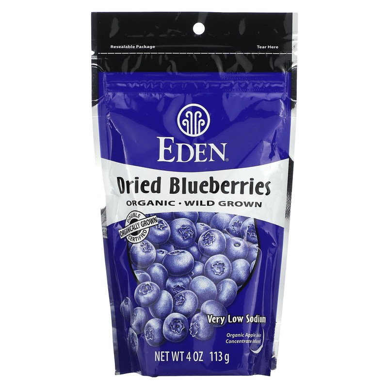 Eden Foods Organic Dried Blueberries 4 oz 113 g Kosher, Organic
