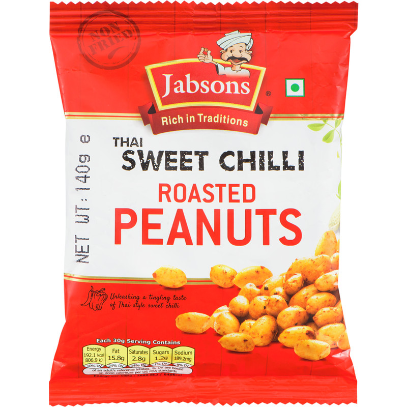 4-Pack Jabsons Thai Sweet Chilli Roasted Peanuts