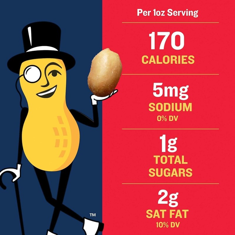 Lightly Salted Dry Roasted Peanuts 6 ct Pack - 2.2 lb Healthy Snack Delight gallery