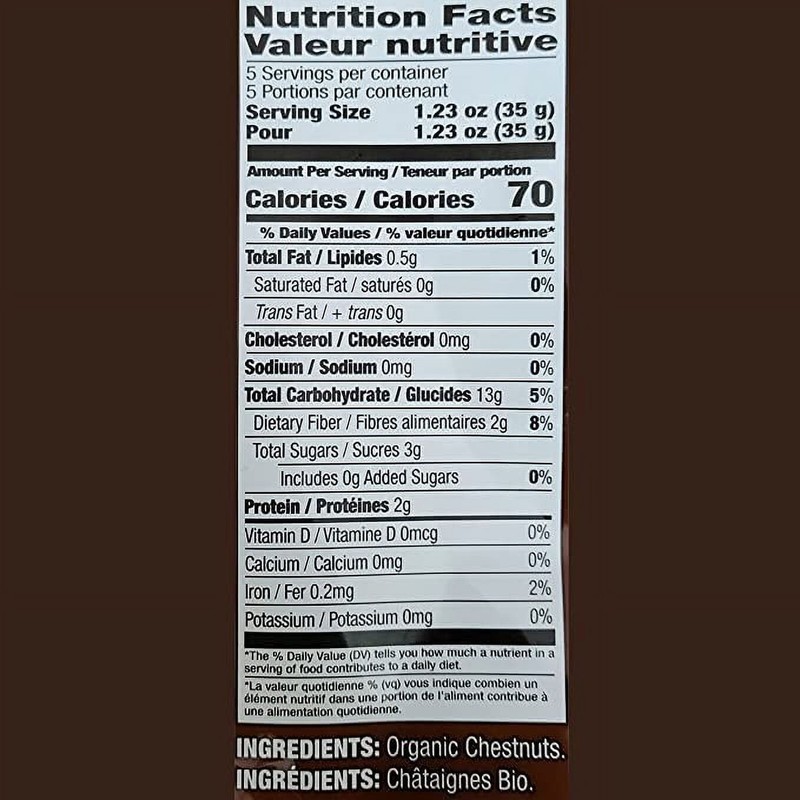 Roasted and Peeled Chestnuts Organic Chestnut Gluten Free Vegan 6 Pack gallery