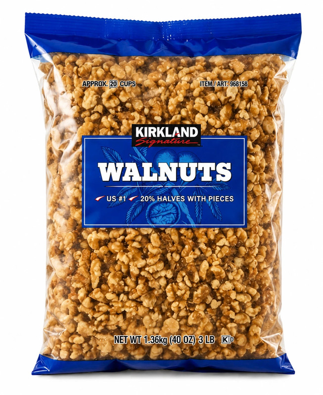 2 Packs Kirkland Signature Walnuts 3 lb Each Pack, Total 6 lbs EXP 04/2027 gallery