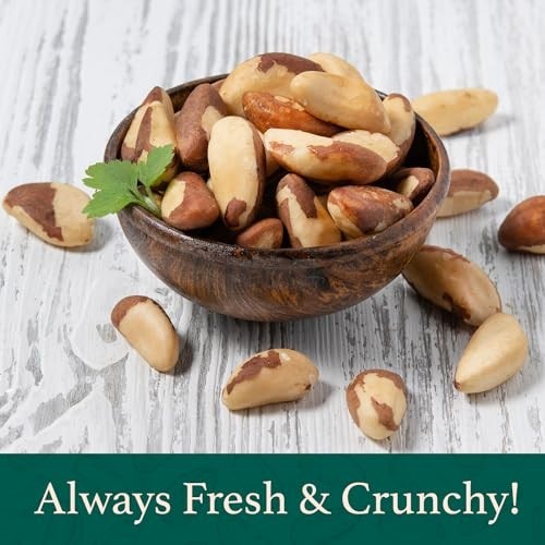 Raw Brazil Nuts 1 lb - Wild Harvested, High Selenium, Non-GMO, Gluten-Free, Kosh gallery