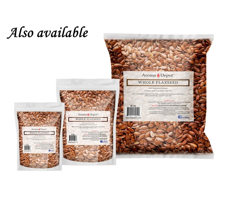 Whole Brown Grain Flax Seed Omega-3 NON GMO Gluten Free 1oz to 20lb Lino gallery