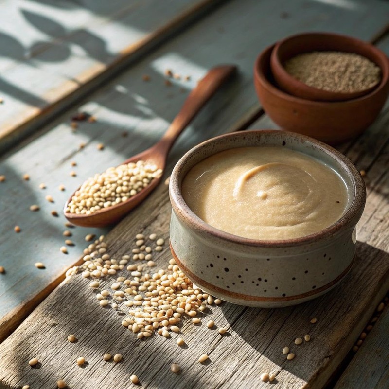 Kevala Organic Sesame Tahini USDA Organic, Non‑GMO Project Verified & Kosher 8Lb gallery