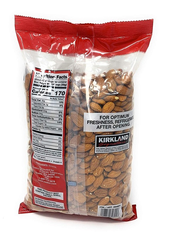 Kirkland Signature Nuts, Almonds, 48 Ounce gallery