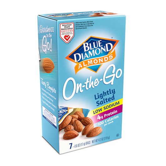 Blue Diamond Almonds Lightly Salted 100 Calorie Pack, 4.2 Ounce, 6 per case gallery
