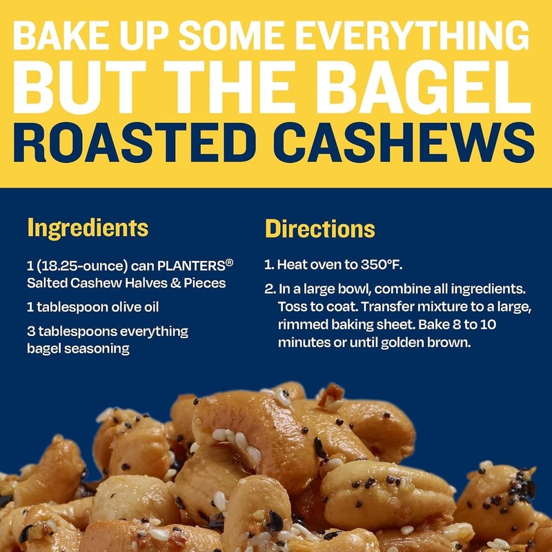 Crunchy Plant-Based Protein: Salted Cashew Halves, 28 Oz x 2 gallery