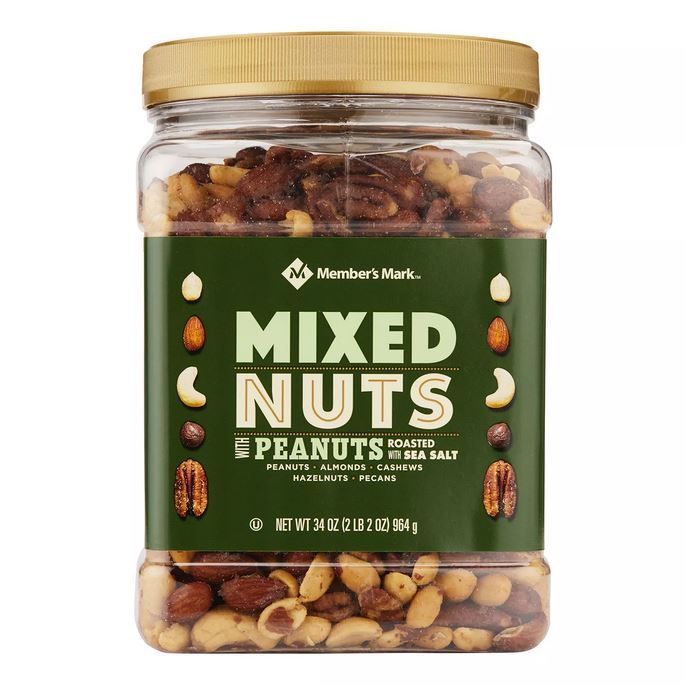 Member’s Mark Roasted and Salted Mixed Nuts with Peanuts (34 oz.)