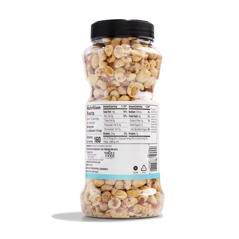 Resealable 16 Ounce Dry Roasted Peanuts - Perfect for Snacking & Recipes gallery