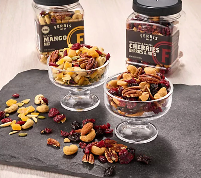 Ferris Nut Co. 2-Pack 16oz Fruit & Nut Mix Jars