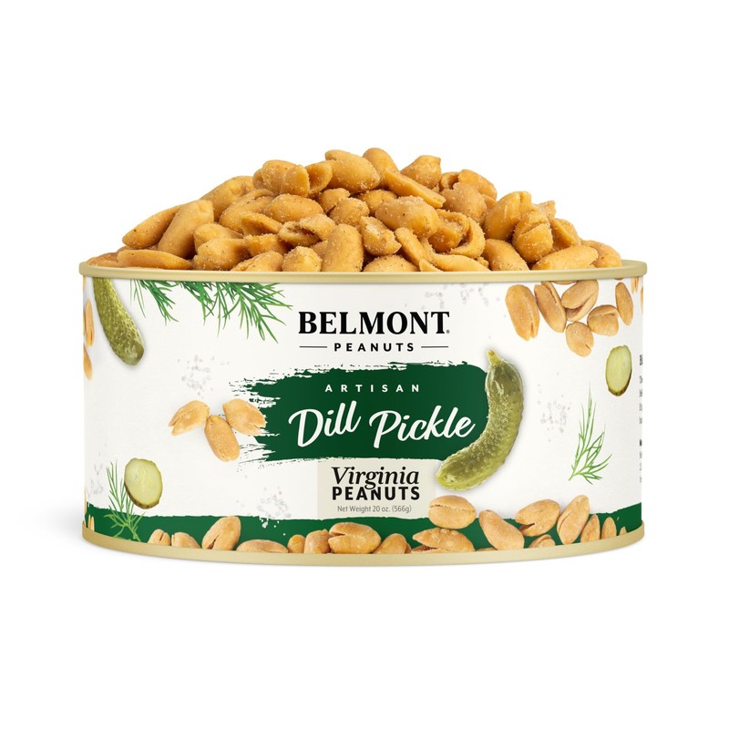 Belmont Peanuts Artisan Dill Pickle Flavored Virginia Peanuts, 20 oz 1 Pack –…