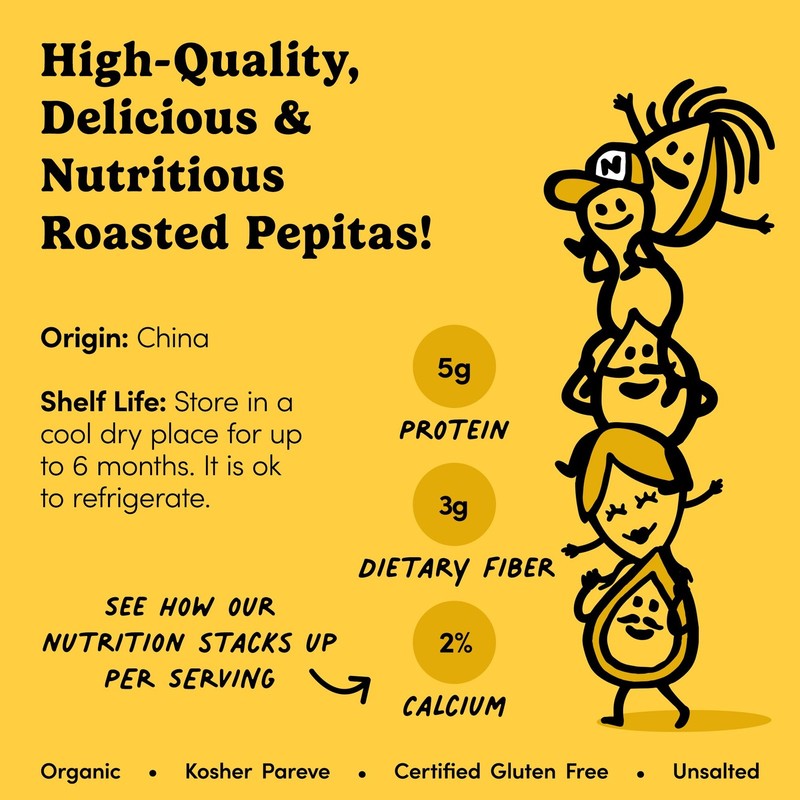 Nuts.com – Roasted Pepitas – 2 Lb Bag, Unsalted No Shell Pumpkin Seeds, Healt... gallery